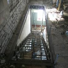 Металлокаркас лестницы под заливку бетоном